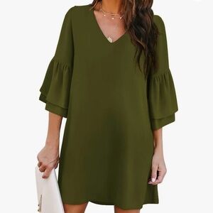 Green women’s dress